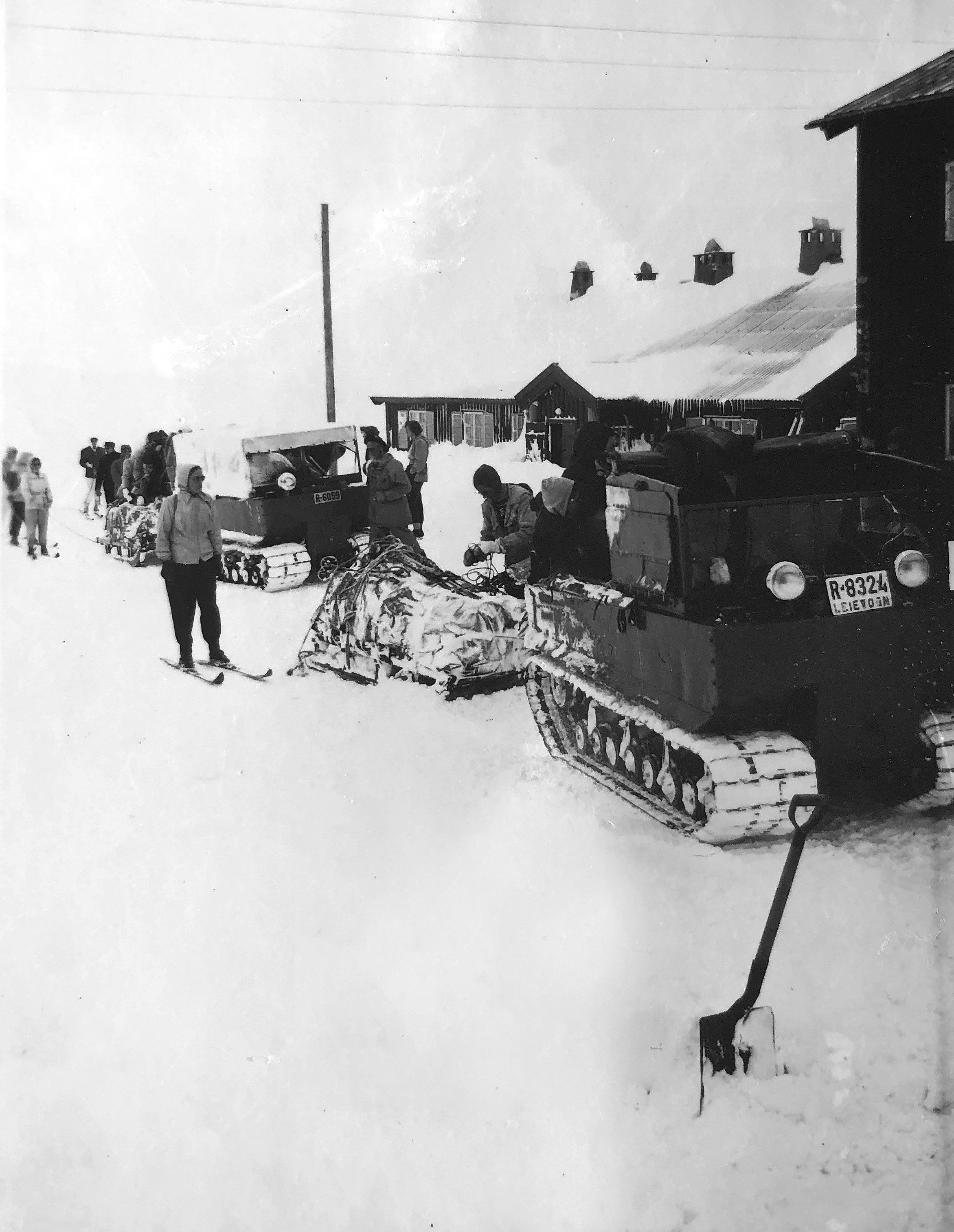  To Fagerheim with a tracked car in winter.  
