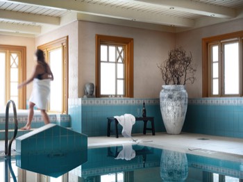  Wellness area with counter-current pool. 