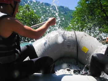  Rafting - wet, exciting and social. 